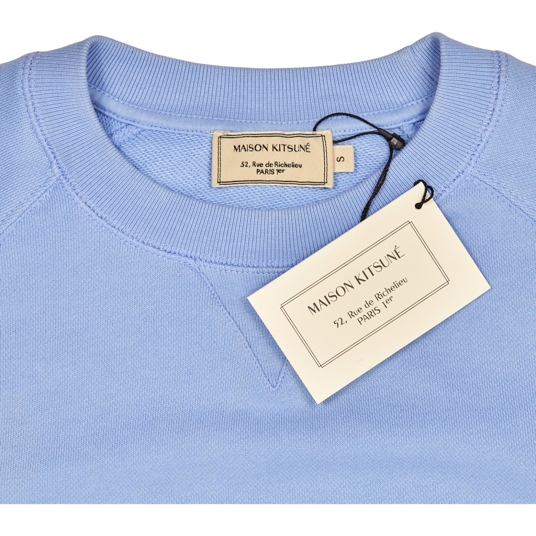 Maison Kitsune Blue Crew Neck Sweat