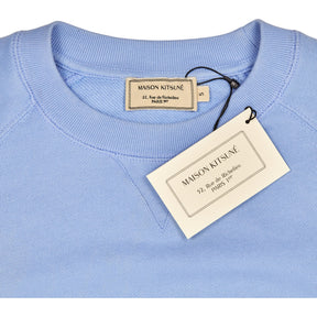 Maison Kitsune Blue Crew Neck Sweat