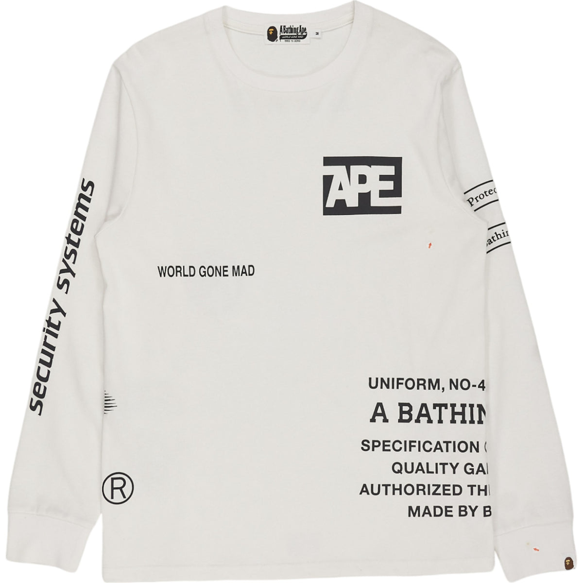 A Bathing Ape Off White Logo Sweat