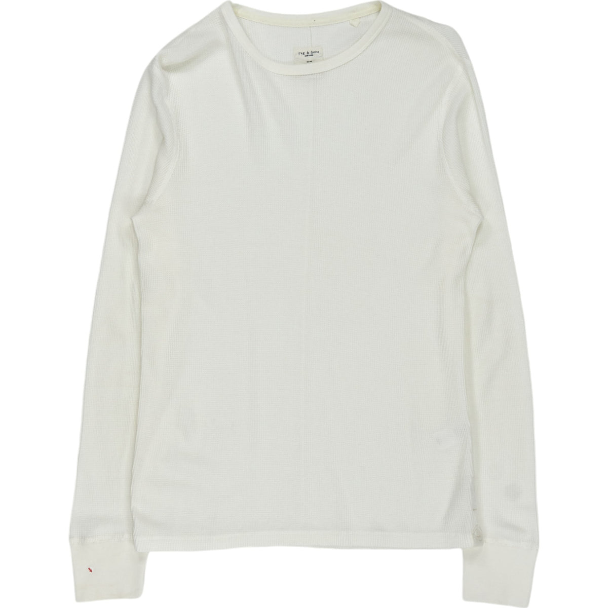 Rag & Bone Cream Waffle Long Sleeve Tee