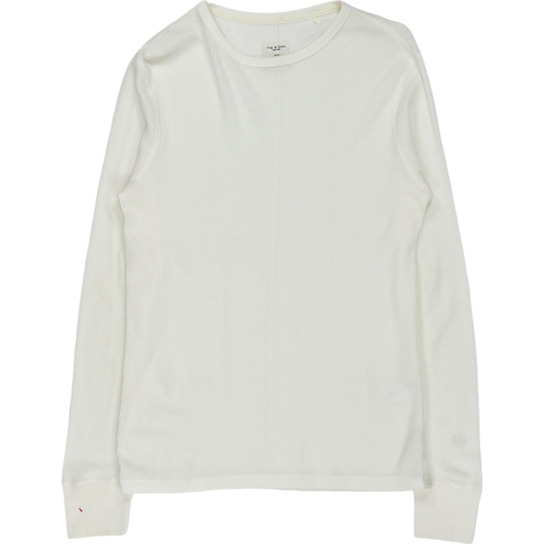 Rag & Bone Cream Waffle Long Sleeve Tee