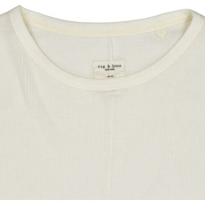 Rag & Bone Cream Waffle Long Sleeve Tee