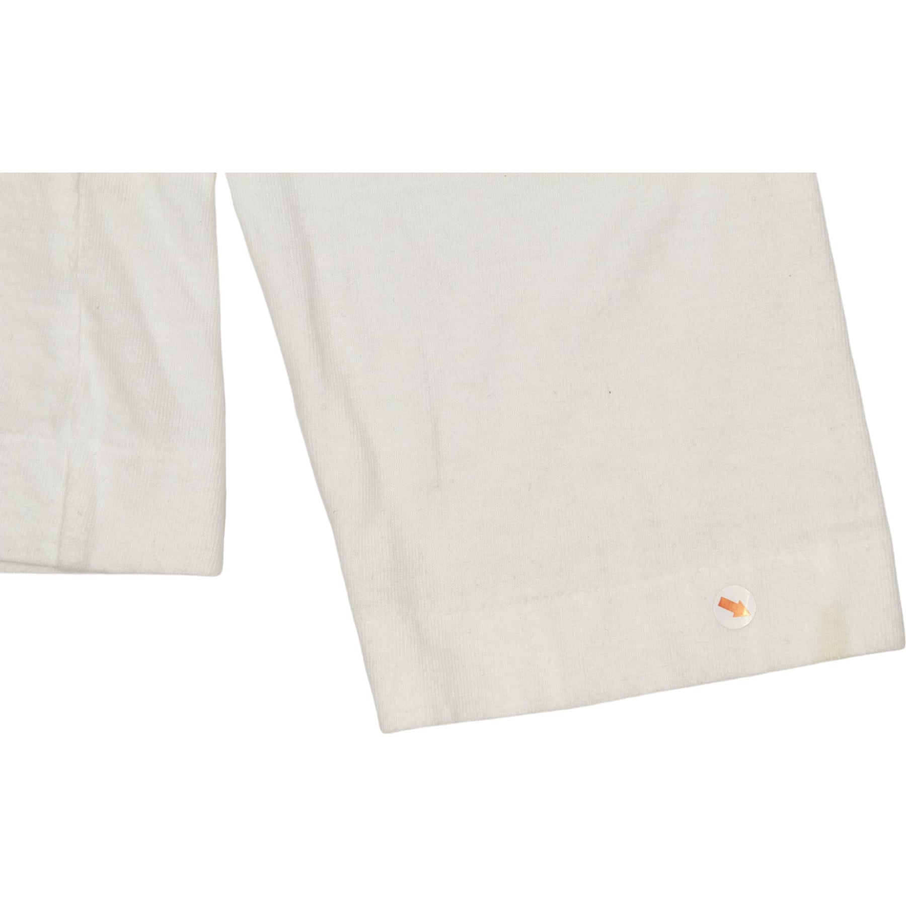 Comme Des Garcons White Play Long Sleeve Tee