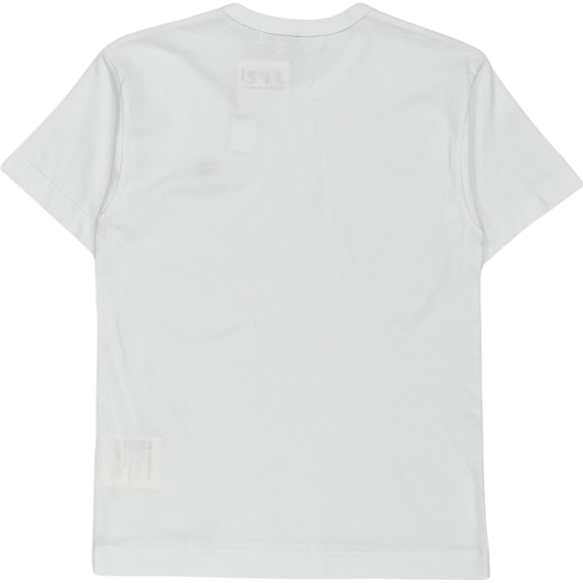 Comme Des Garcons White Play Little Black Heart Tee