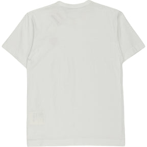 Comme Des Garcons White Play Red Heart Tee