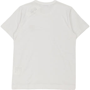 Comme Des Garcons White Play Gold Heart Tee