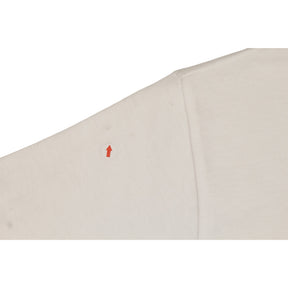 Comme Des Garcons White Play Gold Heart Tee