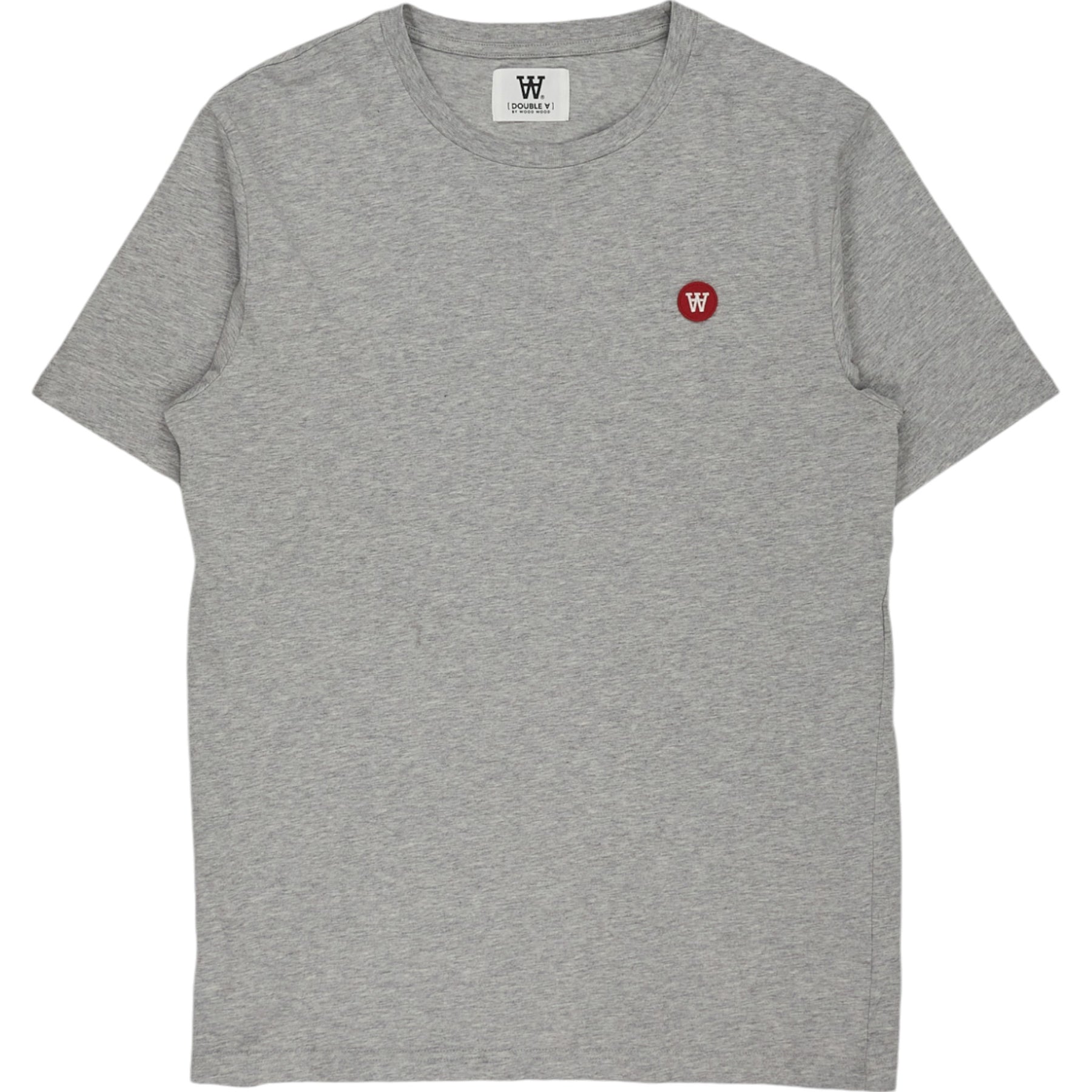 Wood Wood Grey Marl Double A Tee