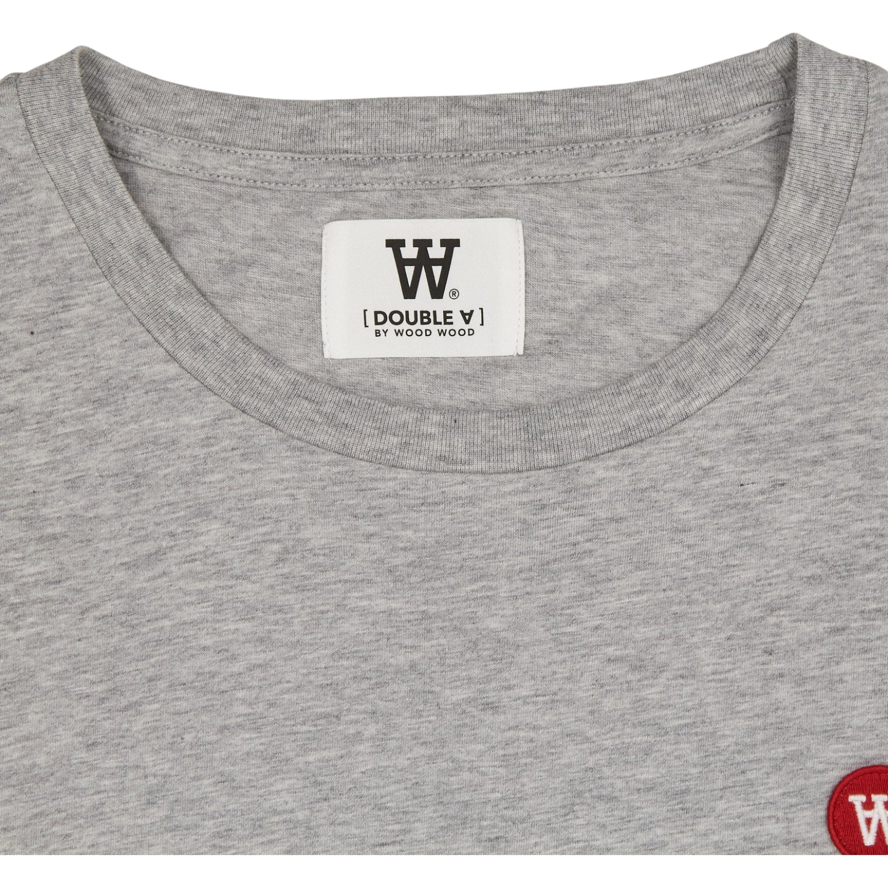 Wood Wood Grey Marl Double A Tee