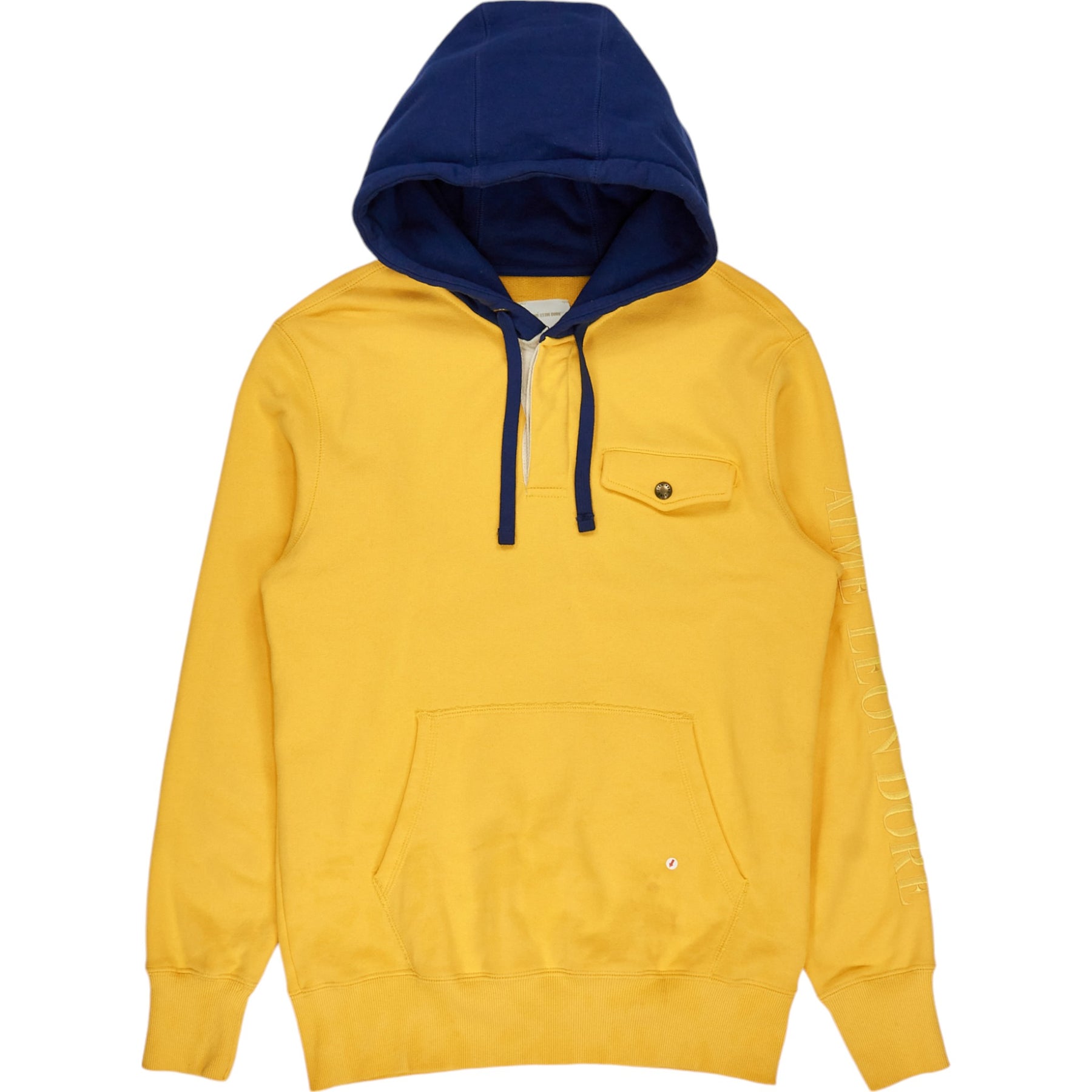 Aime Leon Dore  Yellow 200Z Terry Rugby Hoody