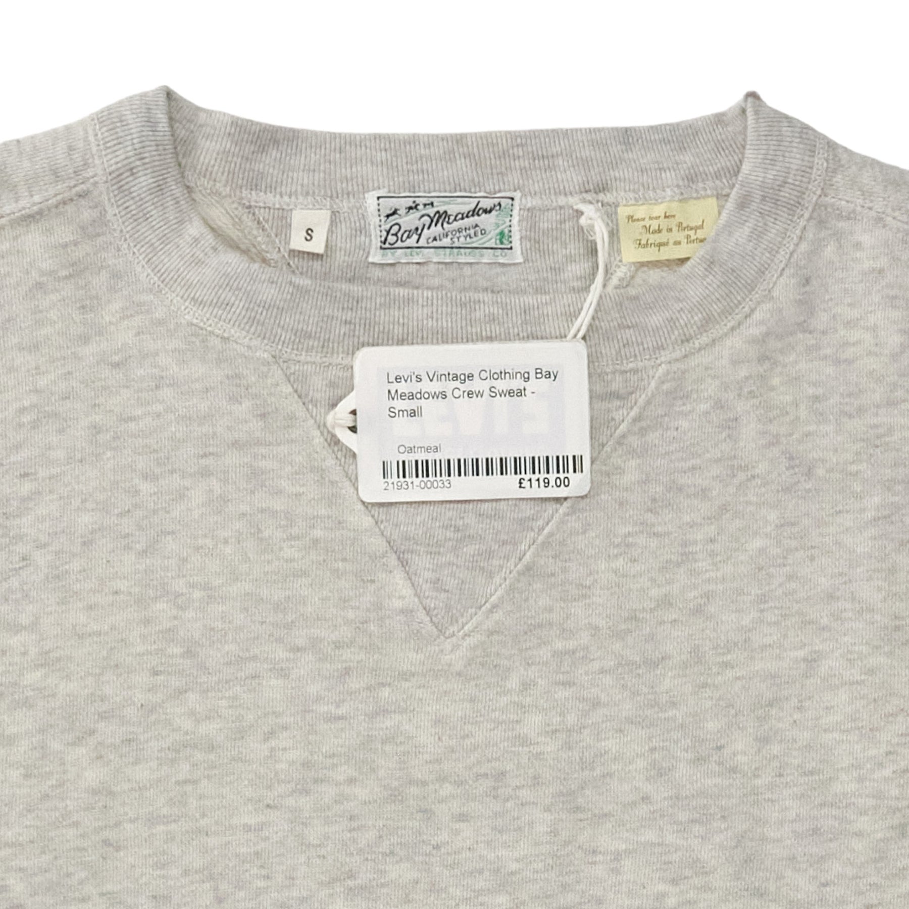 Levi's Grey Vintage Clothing Bay Meadows Crew Sweat