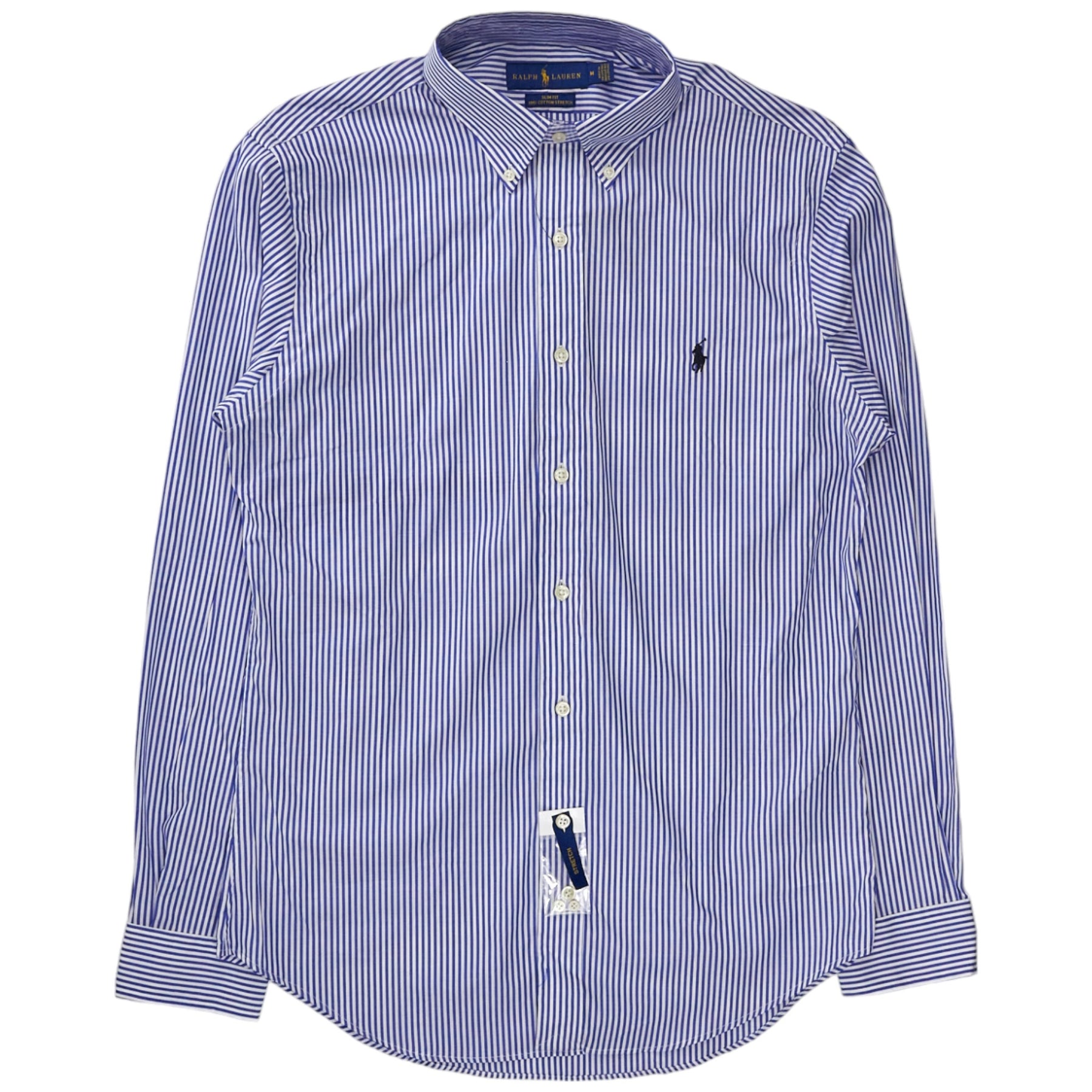 Ralph lauren navy striped shirt hotsell