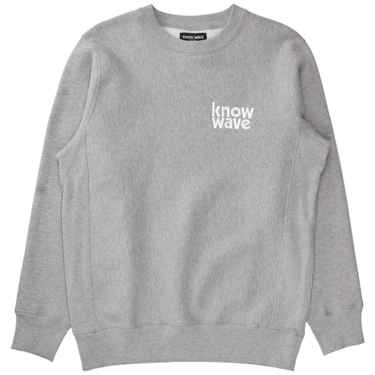 Know Wave Grey Broadcast Crew Sweat