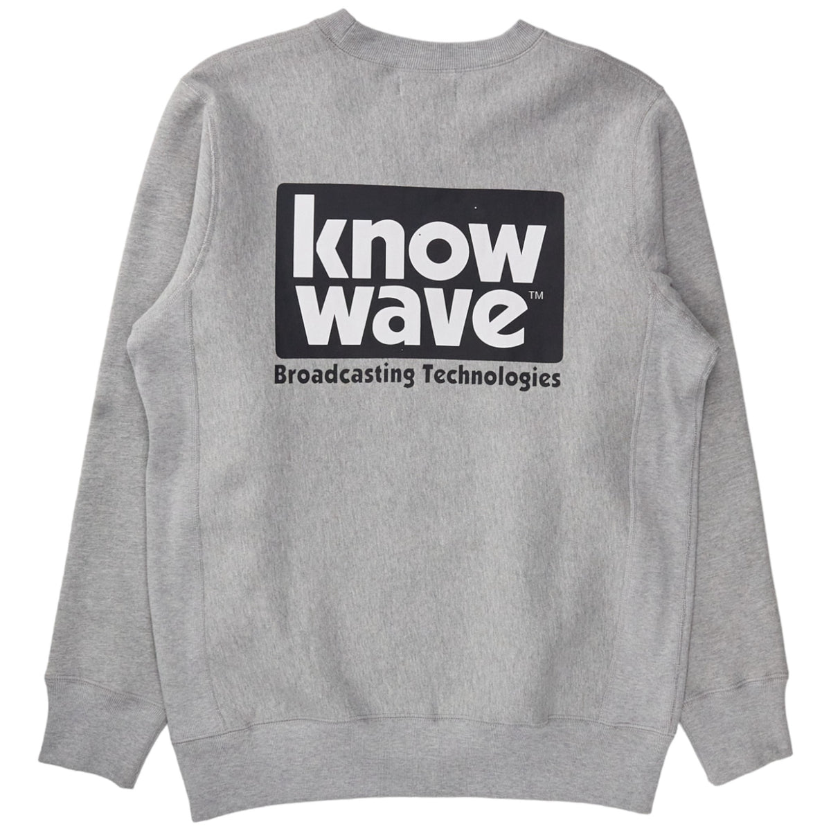 Know Wave Grey Broadcast Crew Sweat