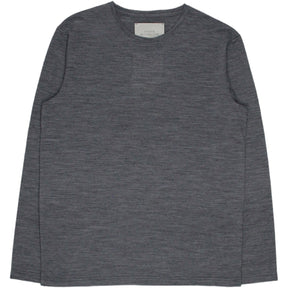 Studio Nicholson Grey Classic Long Sleeve Tee