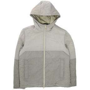 Calvin Klein Brown Mix Media Hooded Jacket