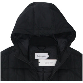 Calvin Klein Black Hooded Quilted Jacket