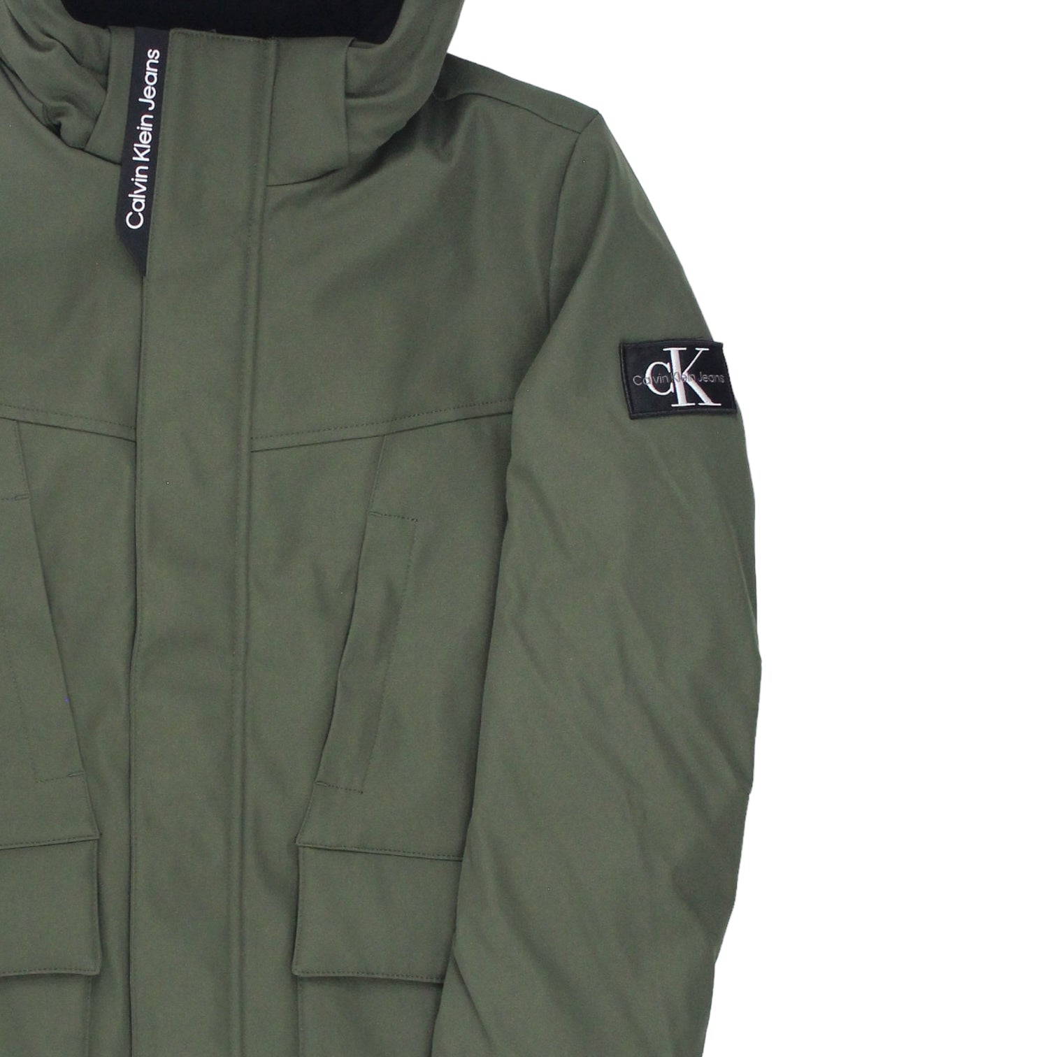 Calvin Klein Jeans Green Technical Parka Jacket