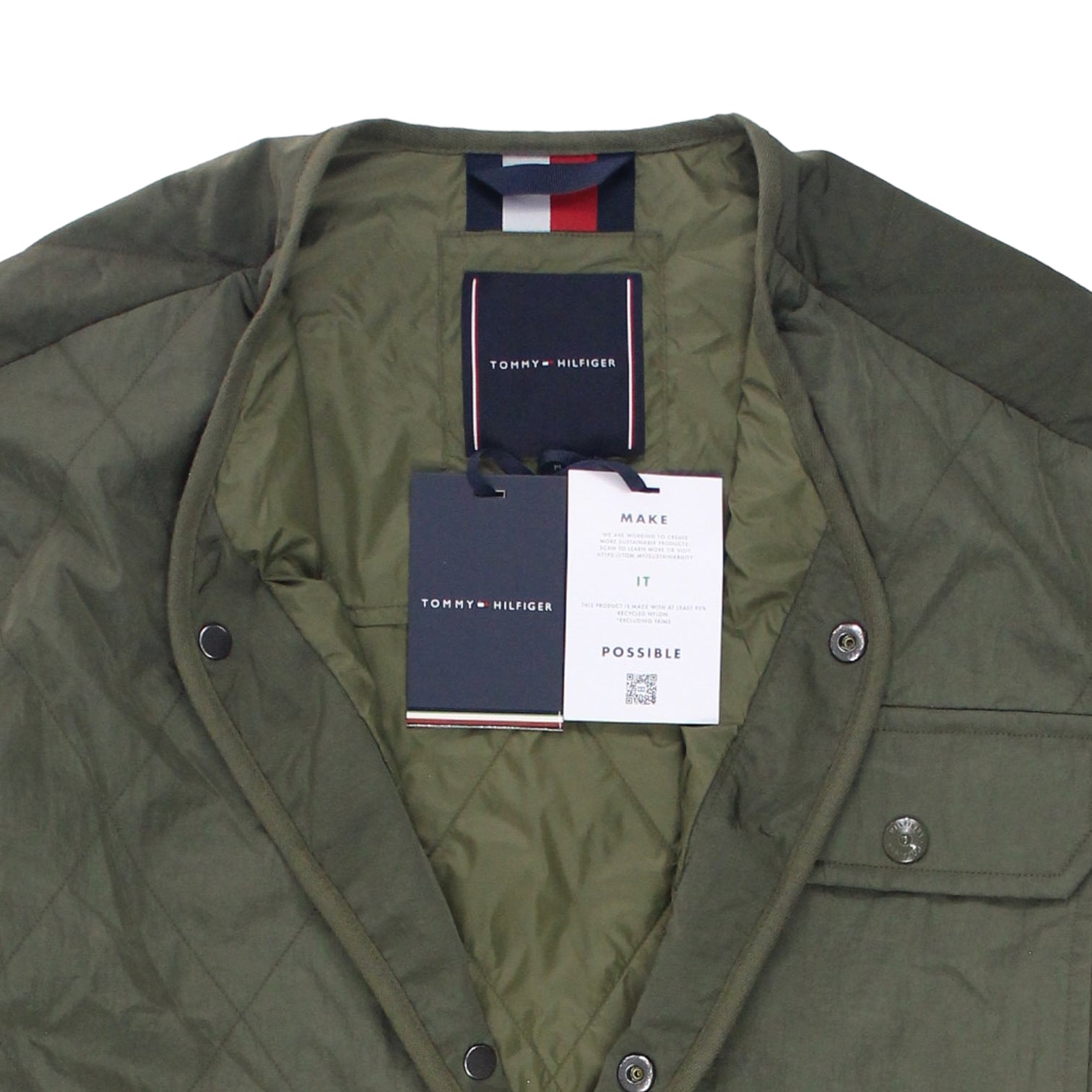 Tommy Hilfiger Green Packable Liner Jacket