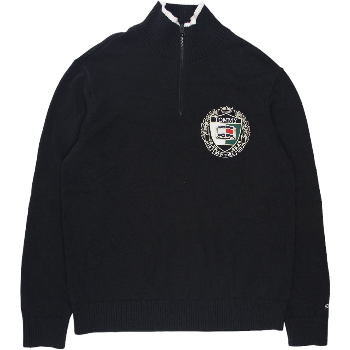 Tommy Jeans Black 1/4 Zip Sweater