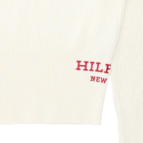 Tommy Hilfiger Cream Monotype Stitch Sweater