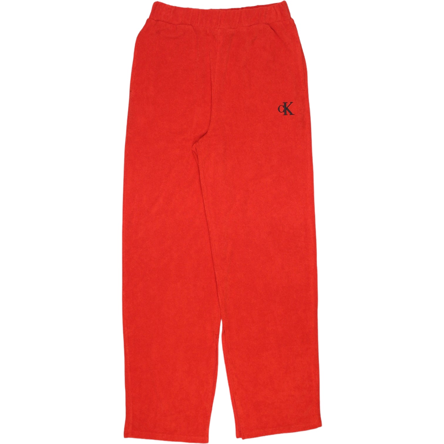 Calvin Klein Red Velour High Waist Pant