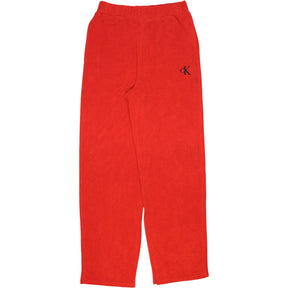 Calvin Klein Red Velour High Waist Pant