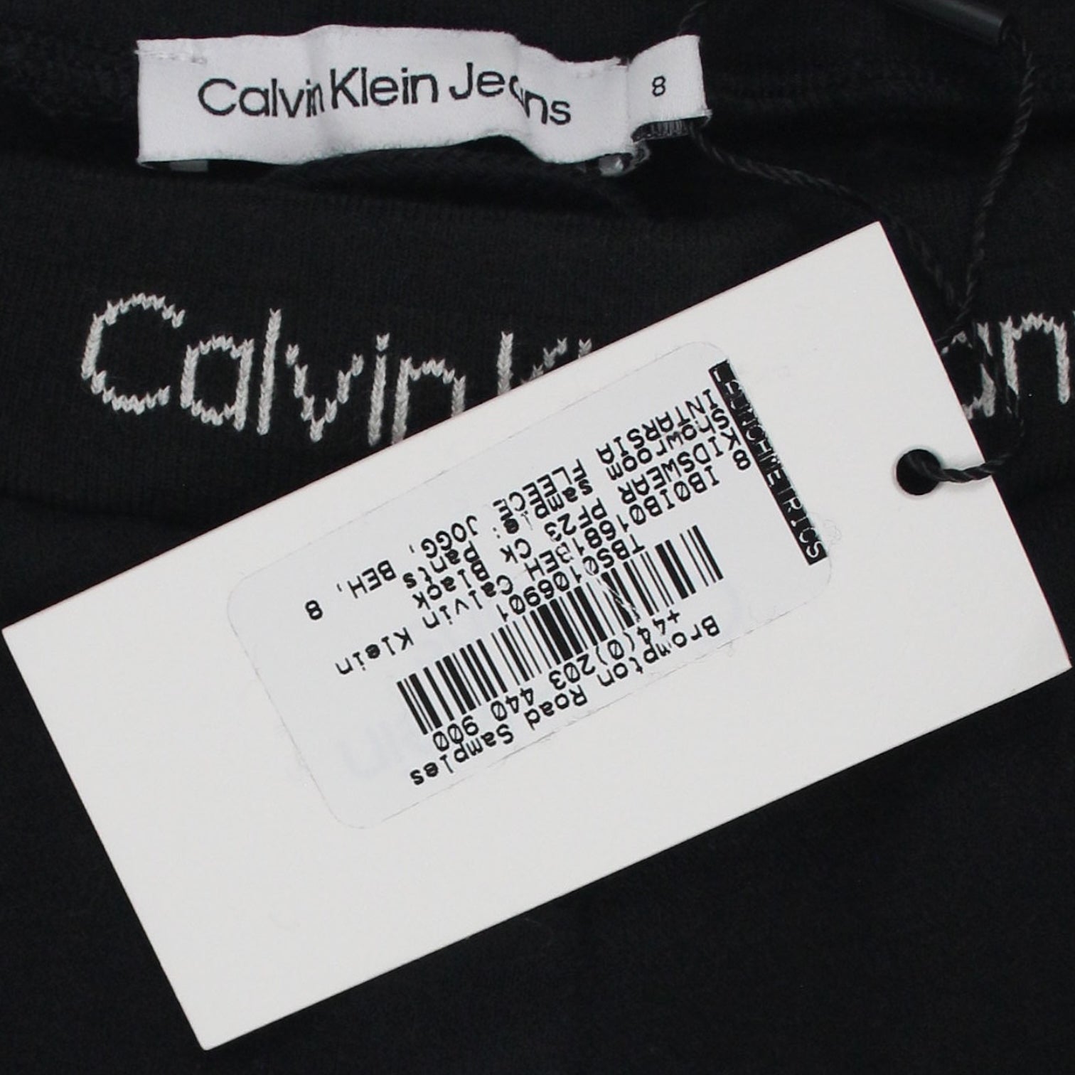 Calvin Klein Jeans Black Intarsia Joggers