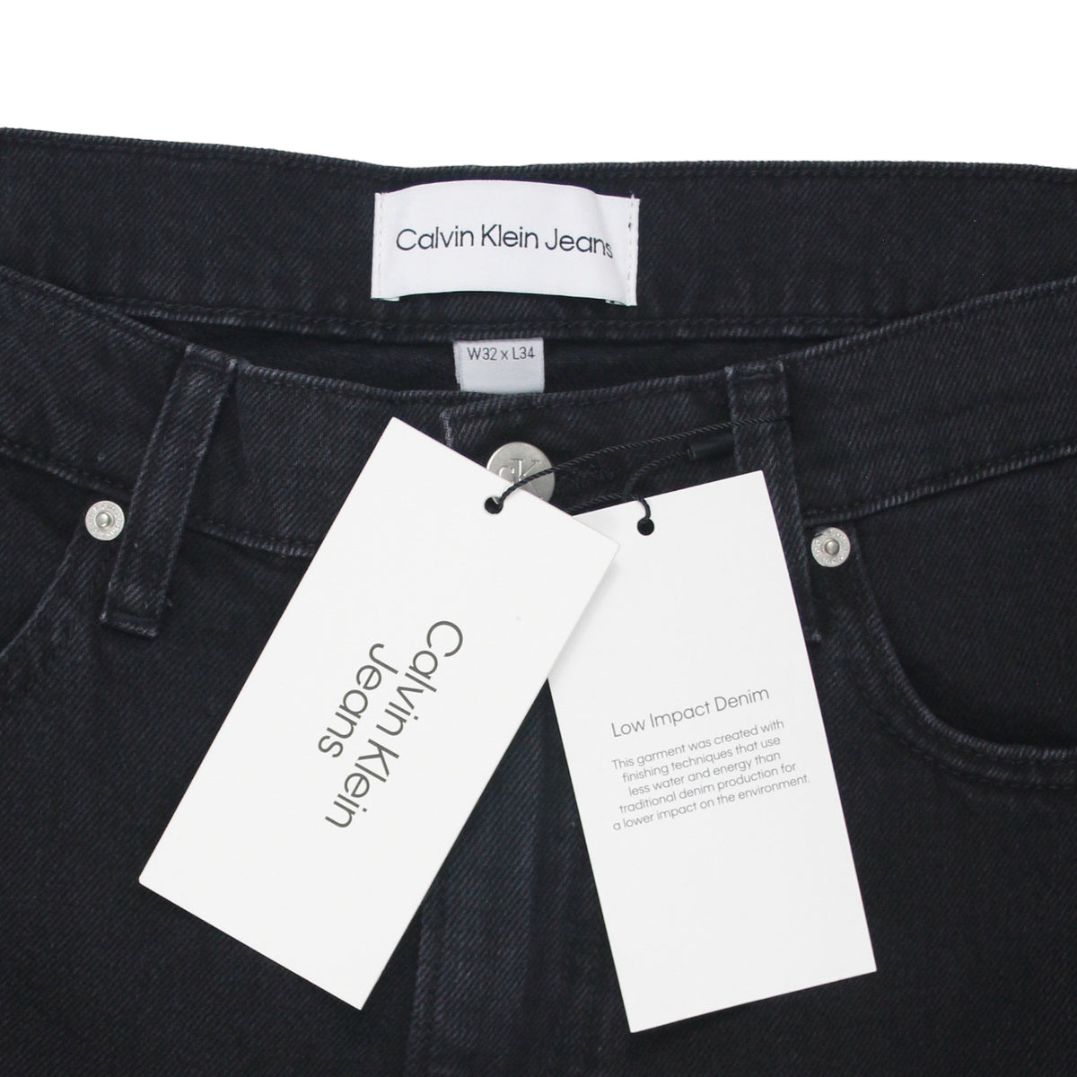 Calvin Klein Jeans Black Slim Straight Jeans