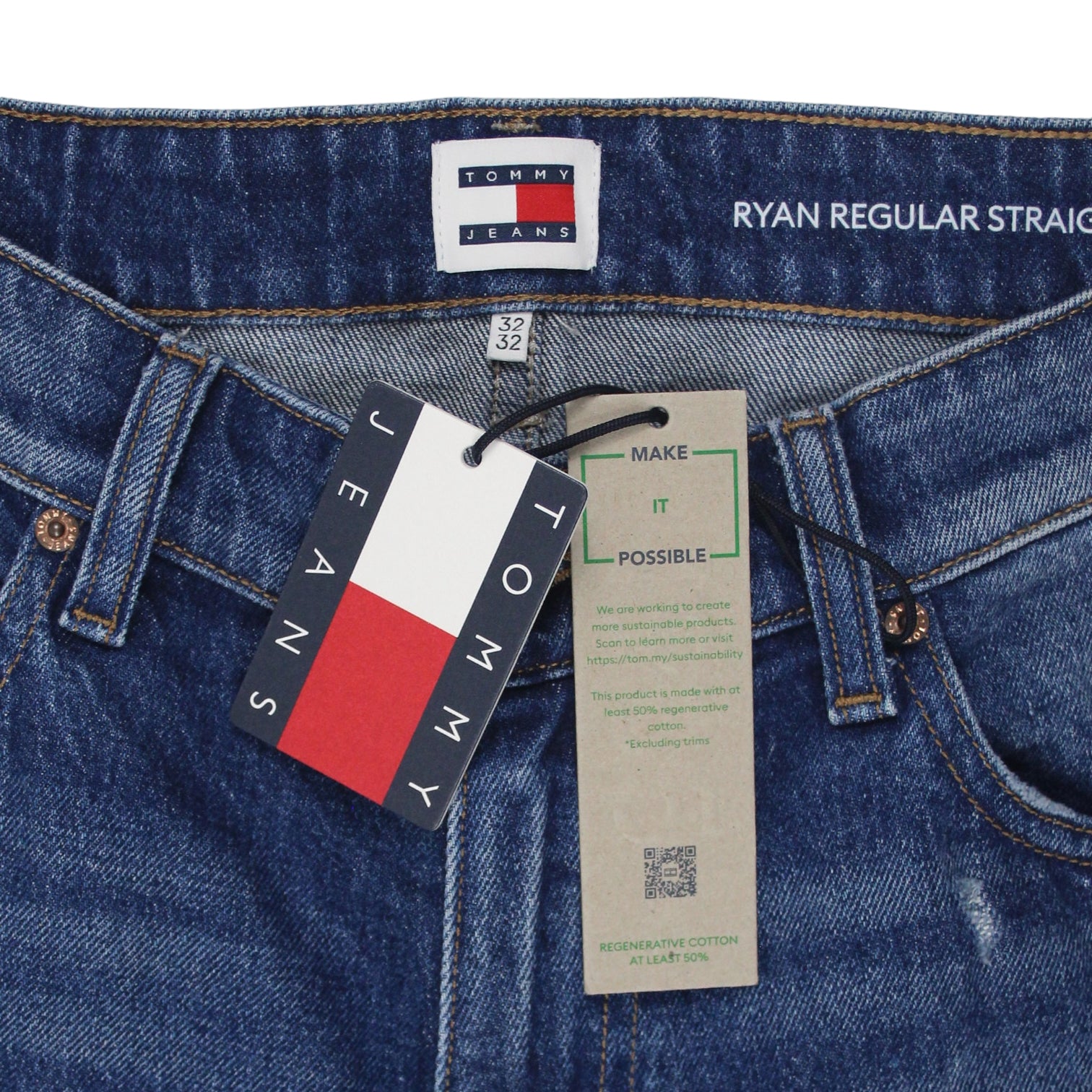 Tommy Hilfiger Blue Ryan Straight Denim Pants