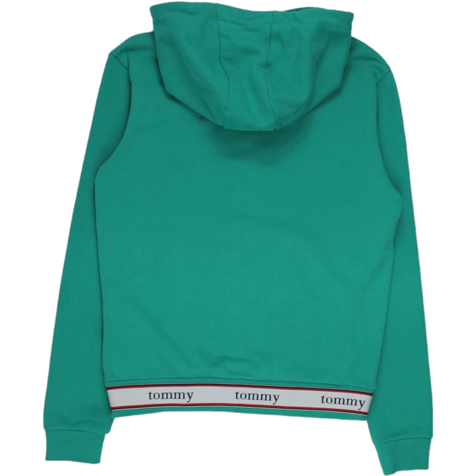 Tommy Jeans Green Shrunken Logo Hoody