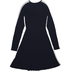 Tommy Hilfiger Navy Rib Fit & Flare Dress