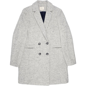 Sezane Grey Double Breasted 3/4 Coat