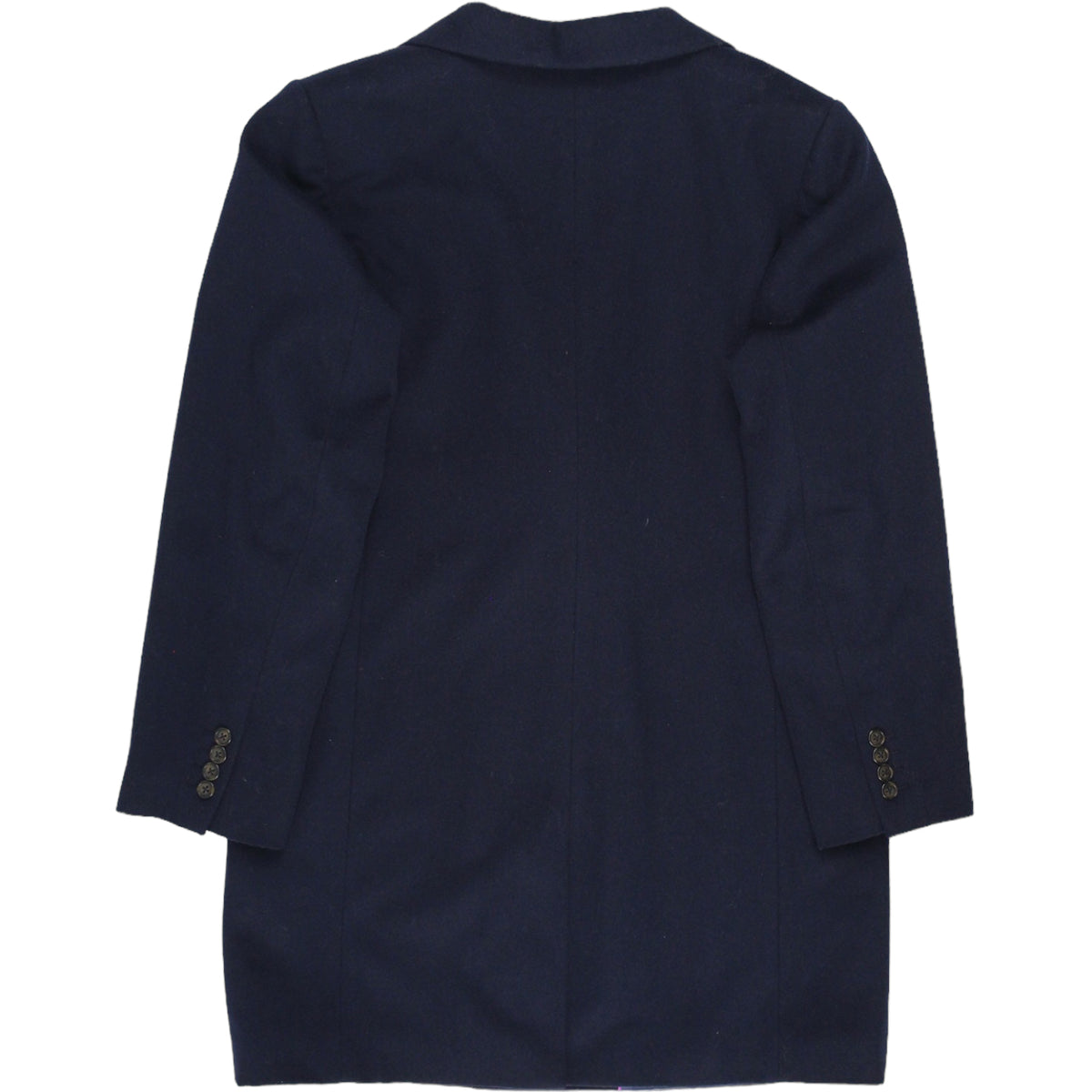 Crew Clothing Co Navy Double Breasted Coat