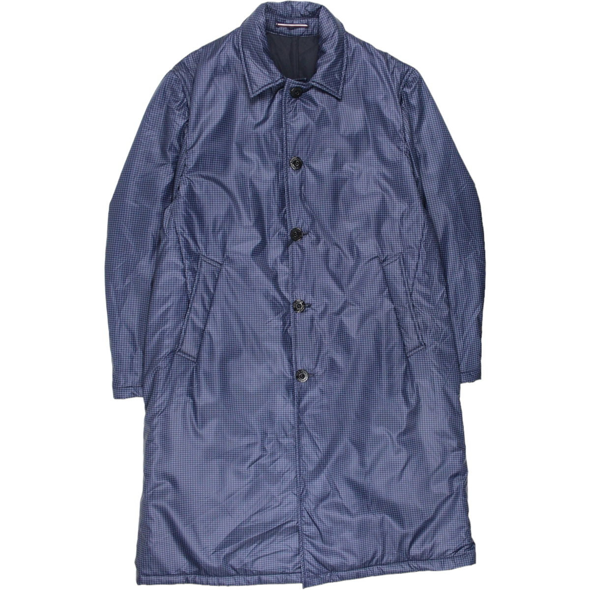 Tommy Hilfiger Navy Check Coat