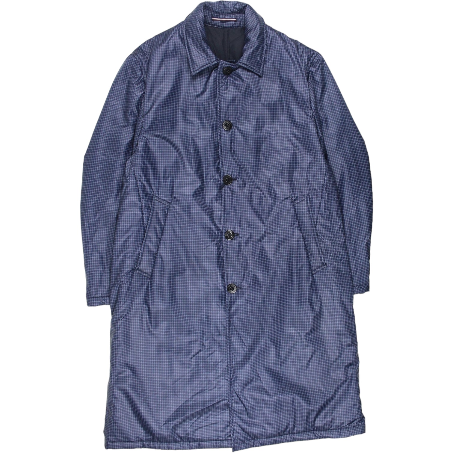 Tommy Hilfiger Navy Check Coat