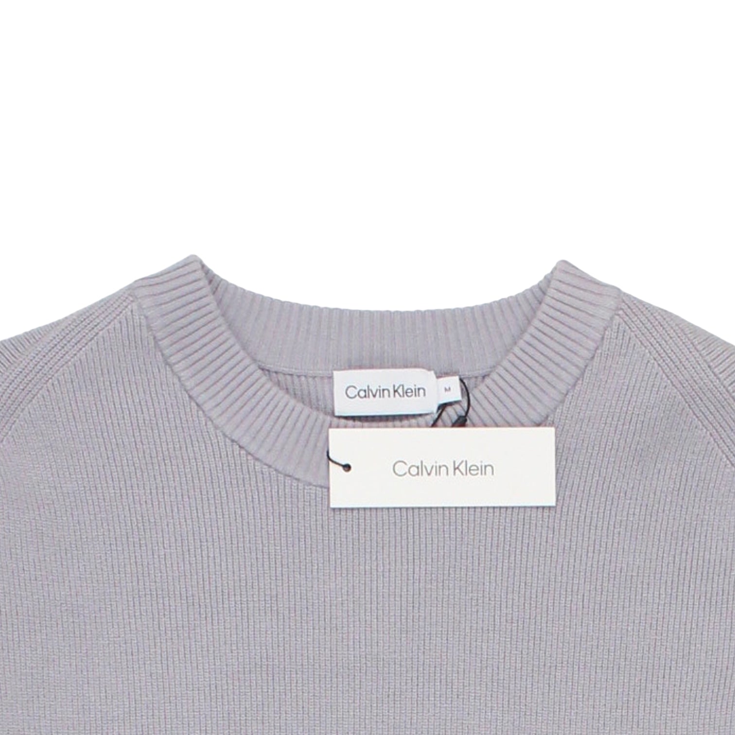 Calvin Klein Silver Grey Rib Sweater