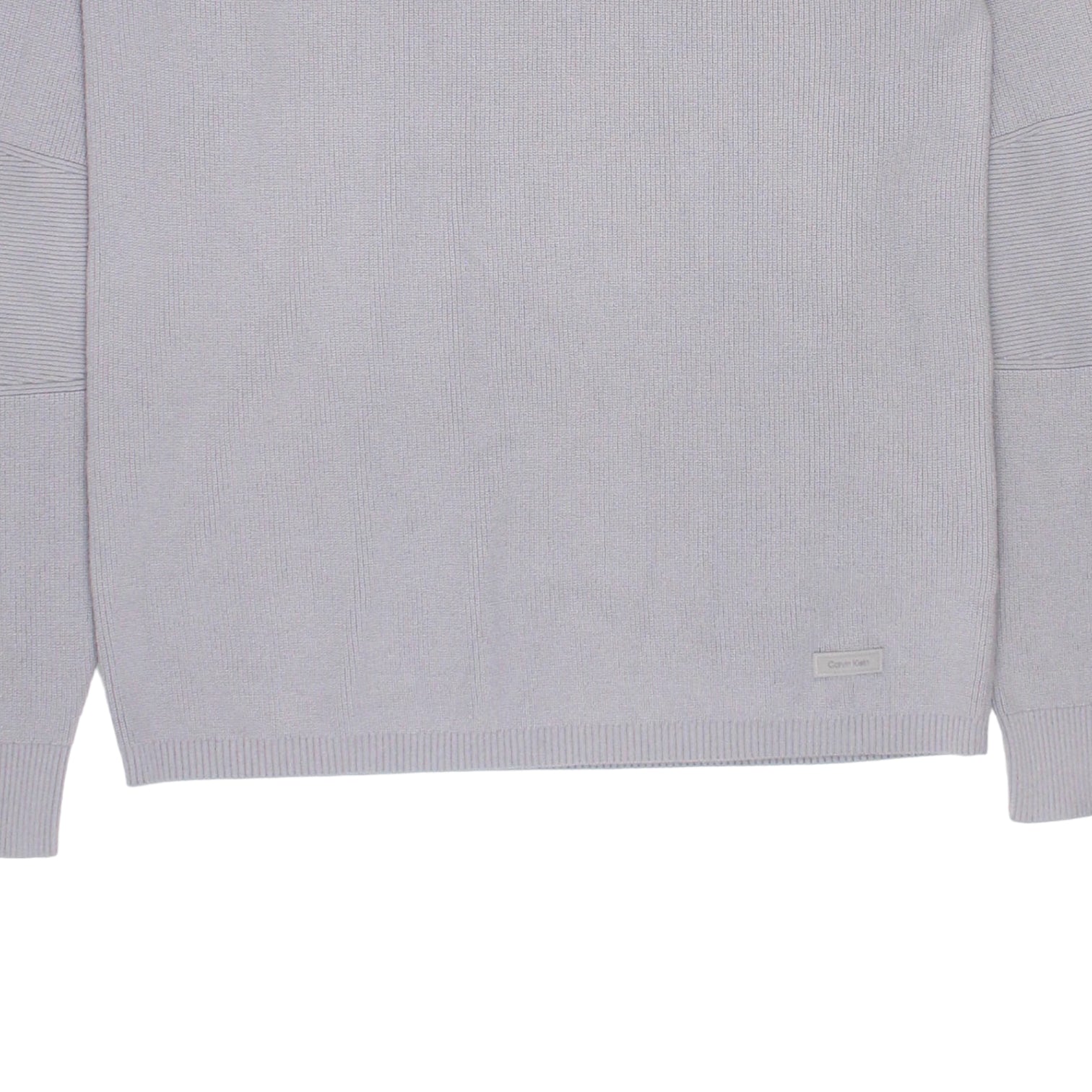 Calvin Klein Silver Grey Rib Sweater