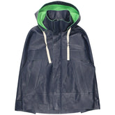 Tommy Hilfiger Navy/Green Leather Regatta Jacket