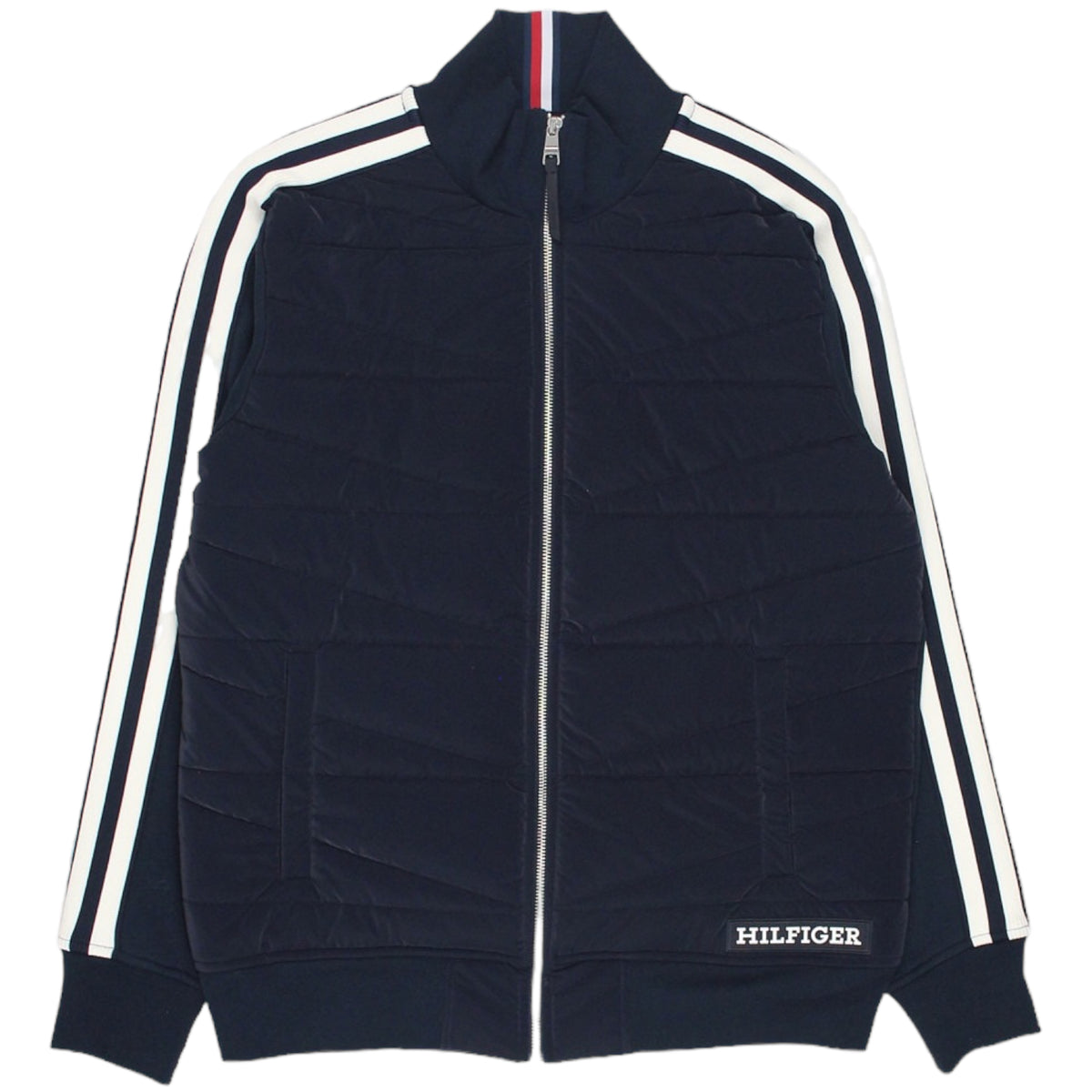 Tommy Hilfiger Navy Monotype Mix Media Jacket