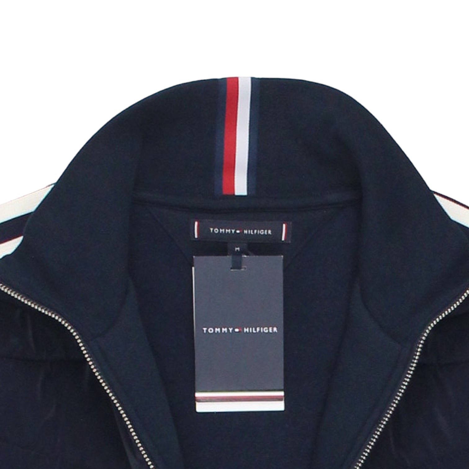 Tommy Hilfiger Navy Monotype Mix Media Jacket