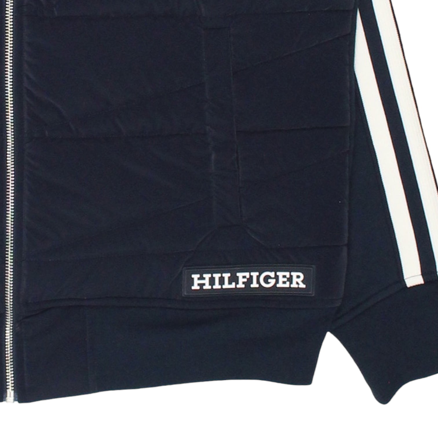 Tommy Hilfiger Navy Monotype Mix Media Jacket