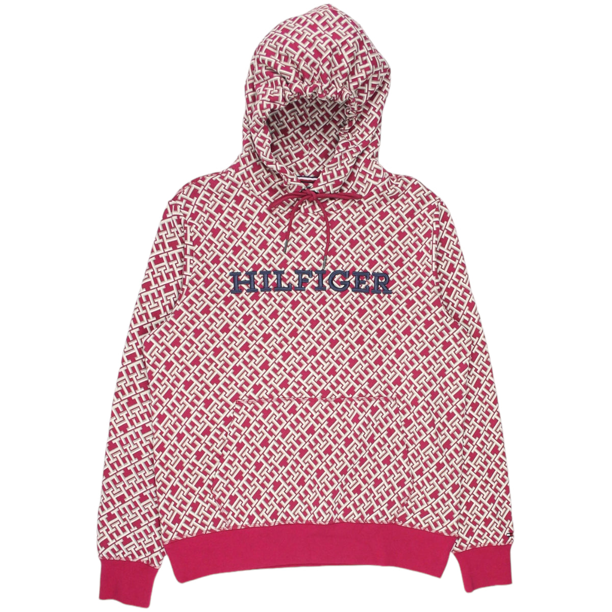 Tommy Hilfiger Berry/Cream Monogram Hoody