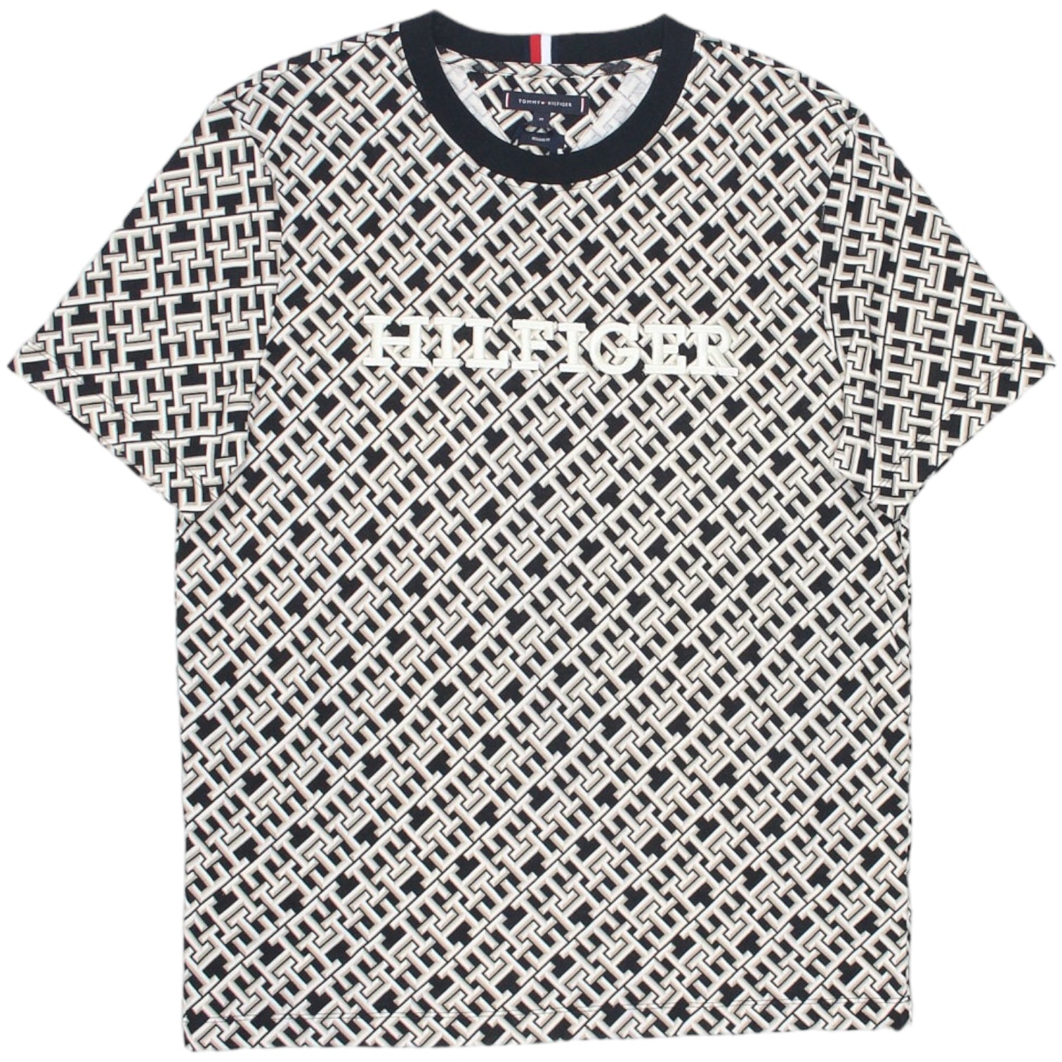 Tommy Hilfiger Black/Cream Monotype Tee