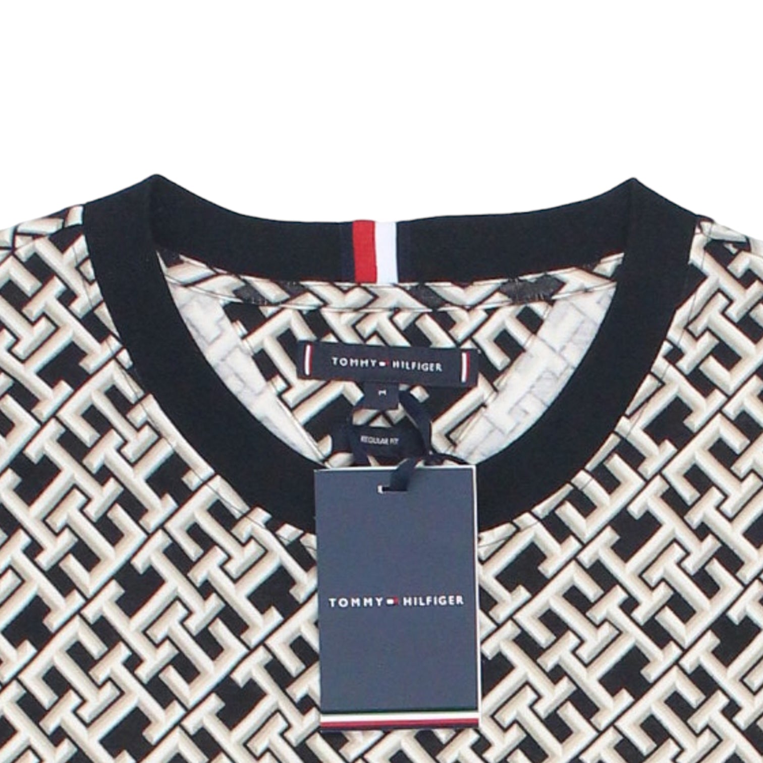 Tommy Hilfiger Black/Cream Monotype Tee