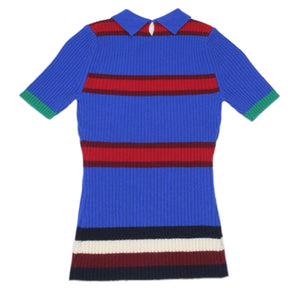 Tommy Hilfiger Blue/Multi Skinny Rib Top