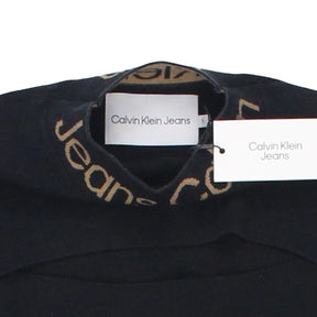 Calvin Klein Jeans Black Slit Front Knitted Dress