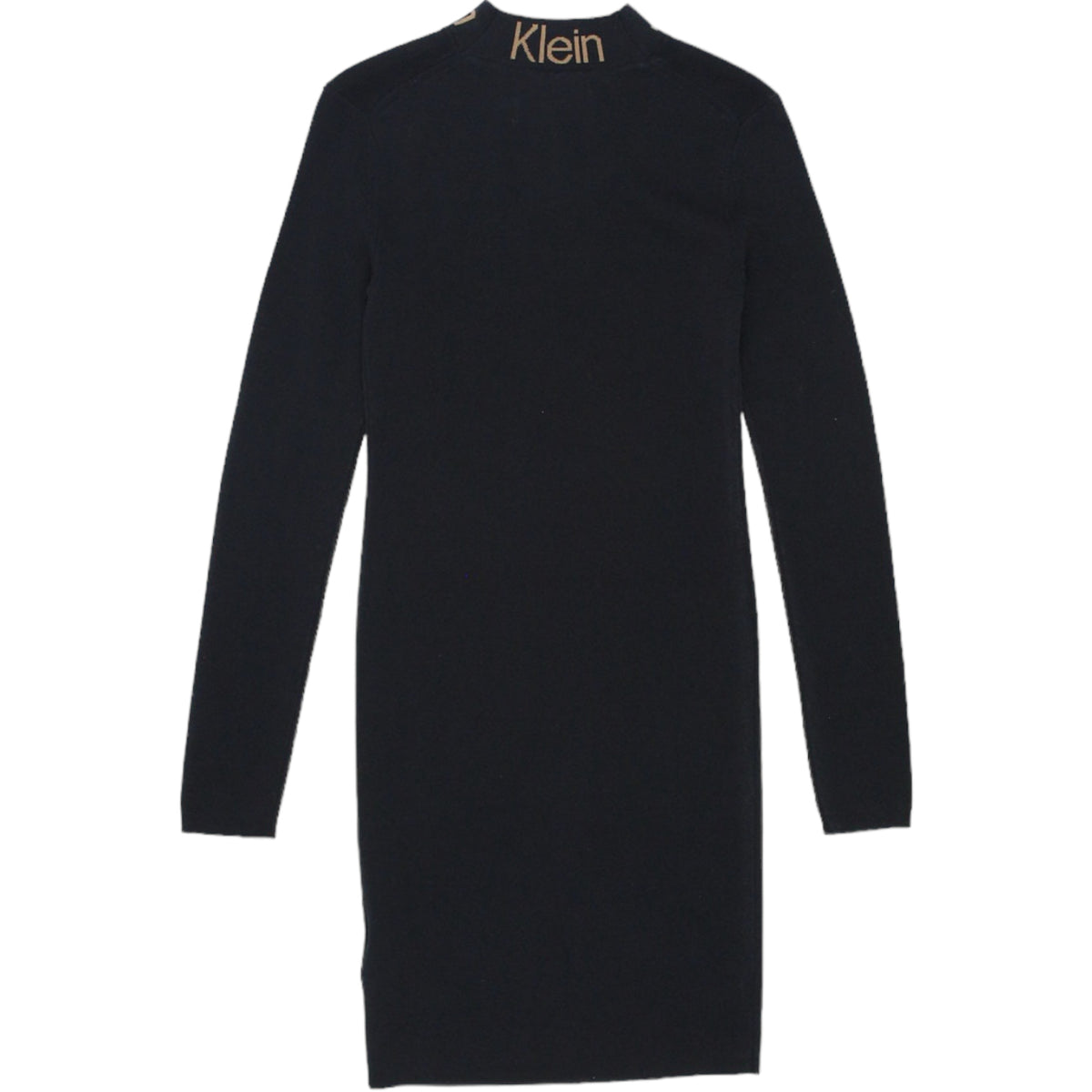 Calvin Klein Jeans Black Slit Front Knitted Dress