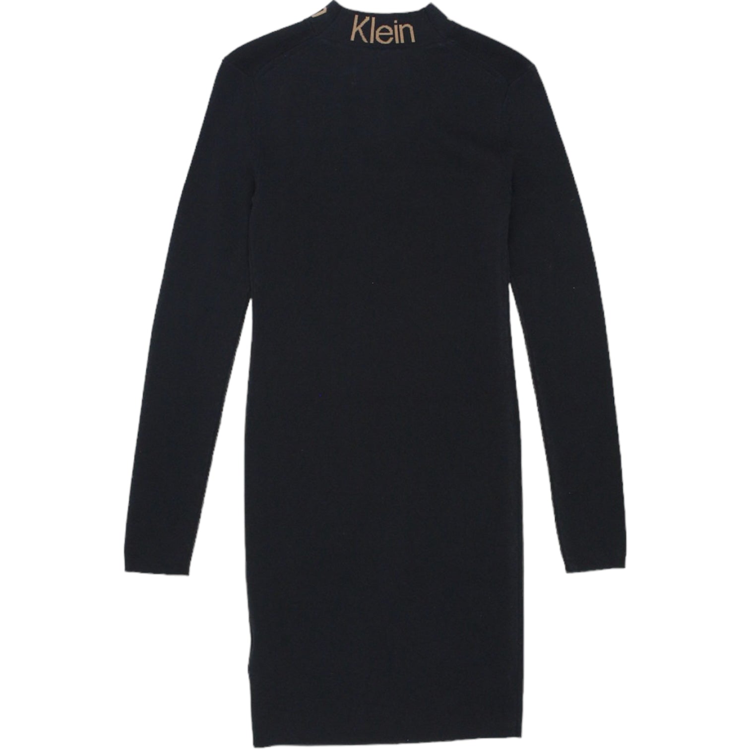 Calvin Klein Jeans Black Slit Front Knitted Dress