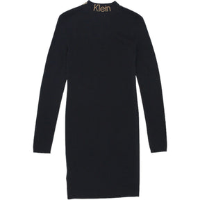 Calvin Klein Jeans Black Slit Front Knitted Dress